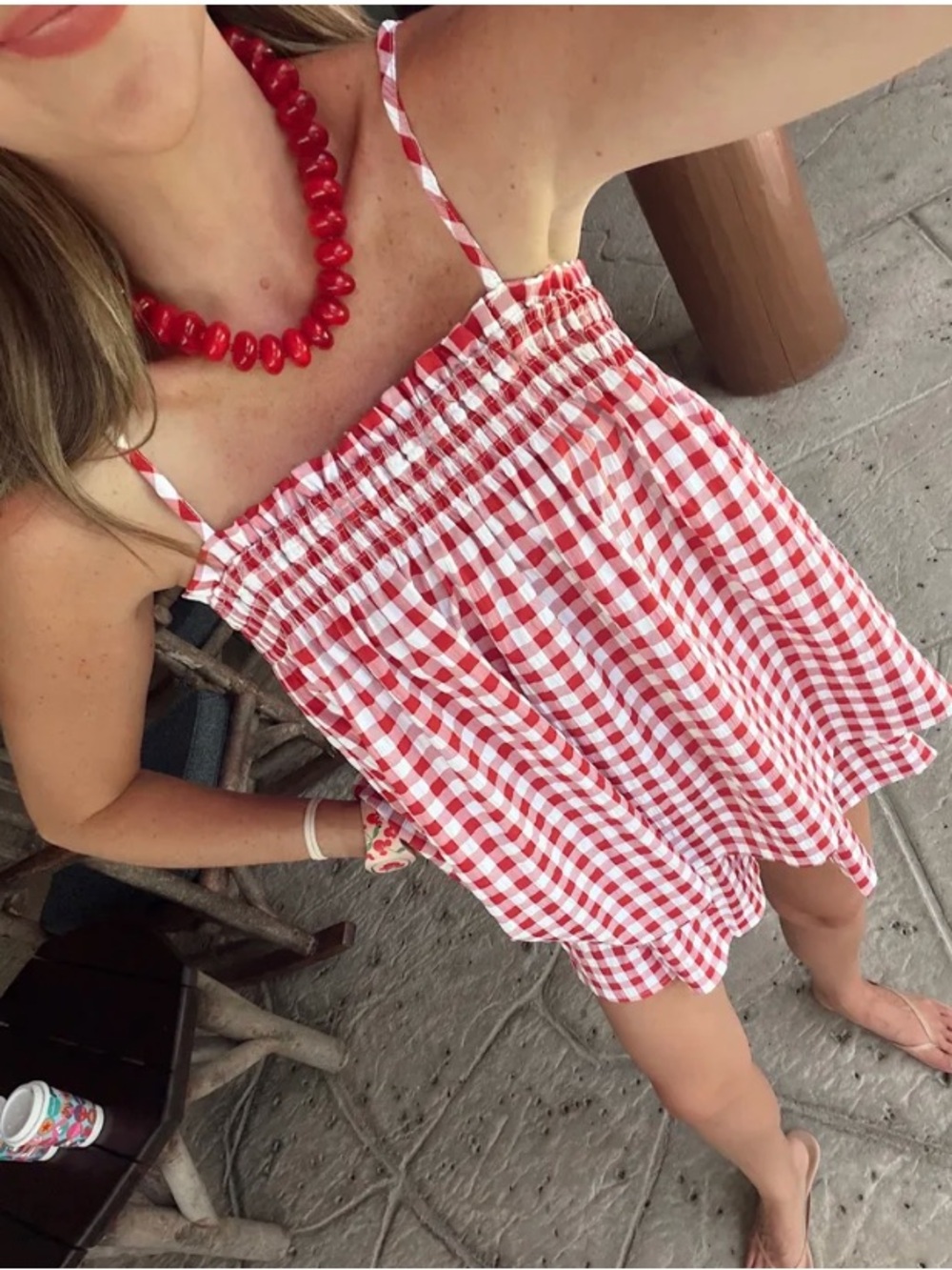 2 piece gingham set